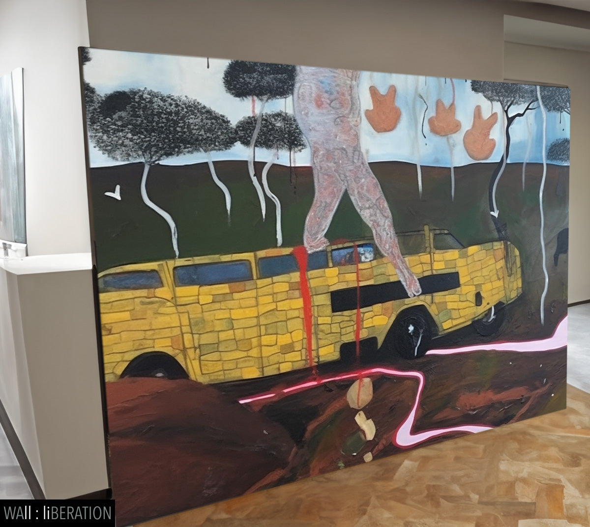 Contemporary abstract pop art | My last camping trip | #2315