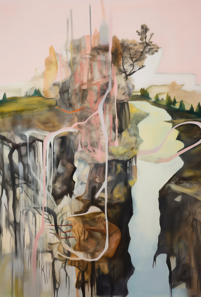 Abstract landscape in rural Victoria | Albury Murry river #2332