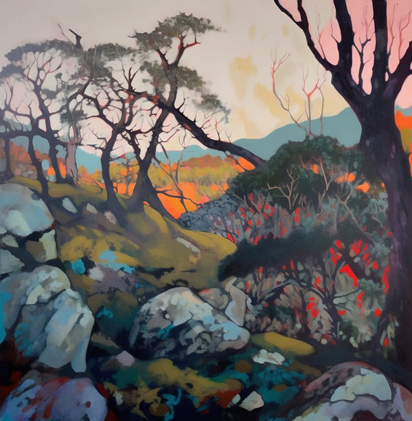 Australia landscape painting 2023 | Morning Mt. Aliex #2330