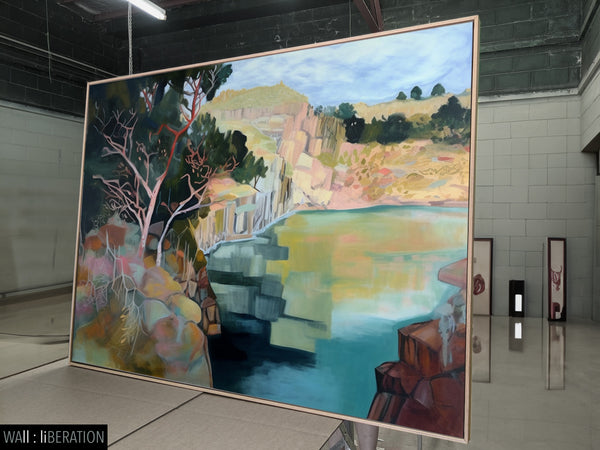Australian victoria landscape painting | Murray river #2338