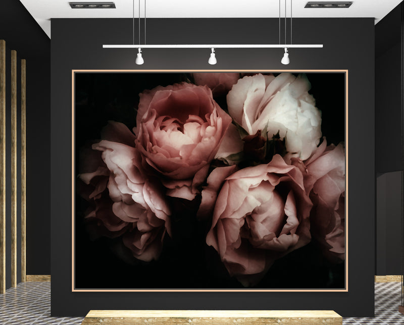 Blossom flower bunch photography art prints matching set | oversize canvas wall art #1182