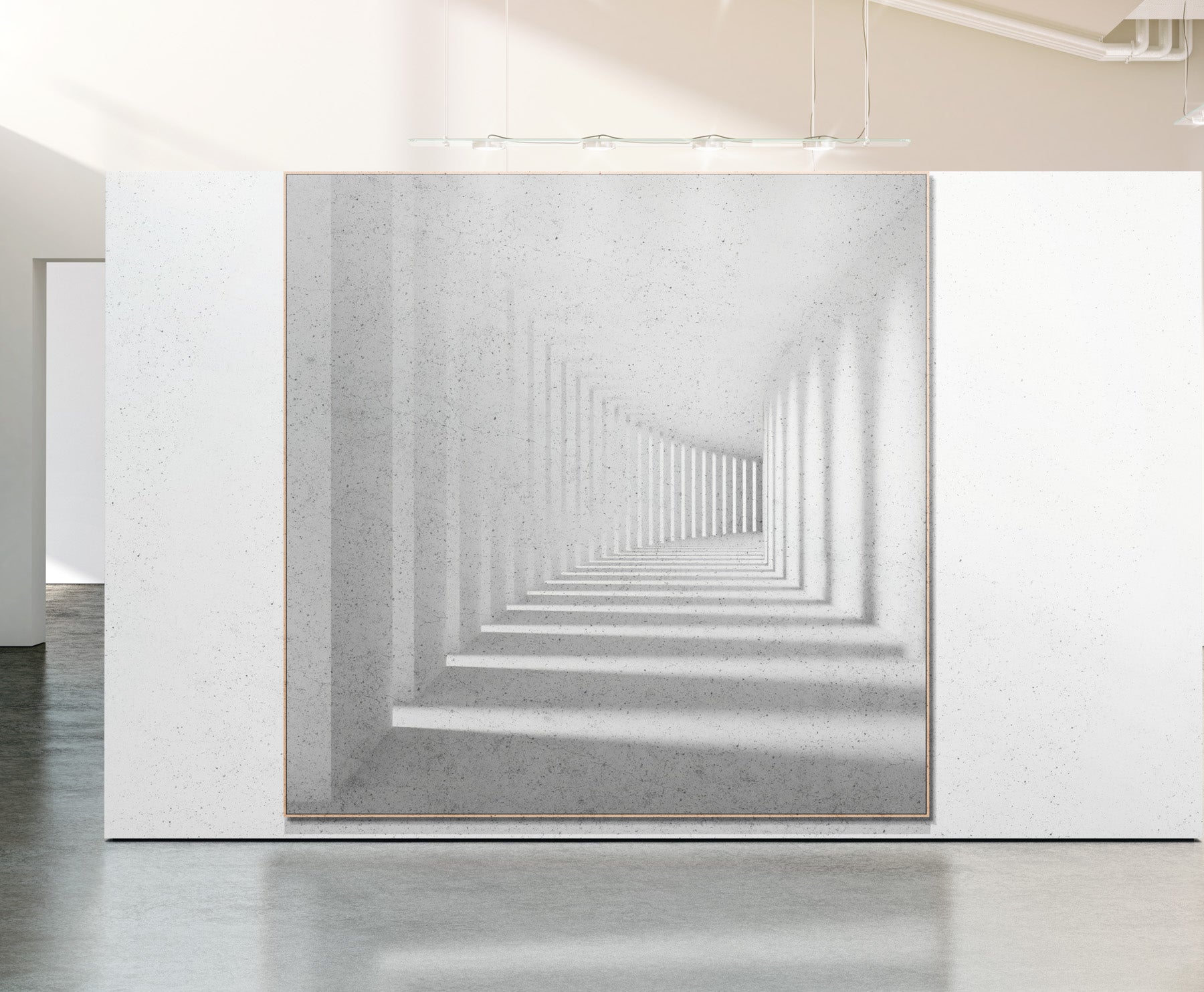 Architecture black-and-white, building | Column hall interior line | Monochrome photography | White #1191