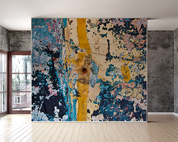 Colored grunge canvas wall manual - 3m x 4m - Wall Liberation