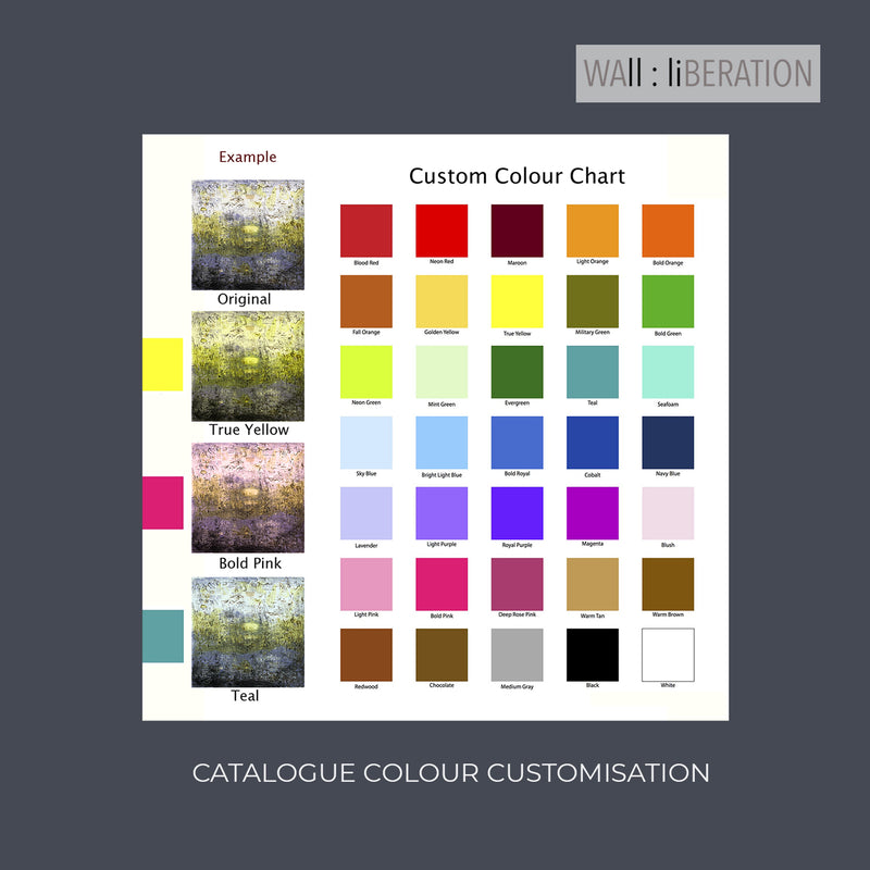 ONLINE CATALOGUE COLOUR CUSTOMISATION – Wall Liberation