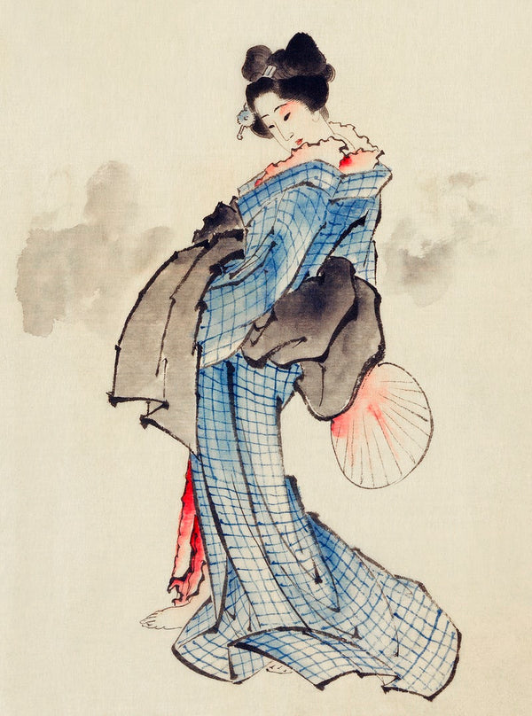 Japanese woman | Huge Framed Canvas Print | #837