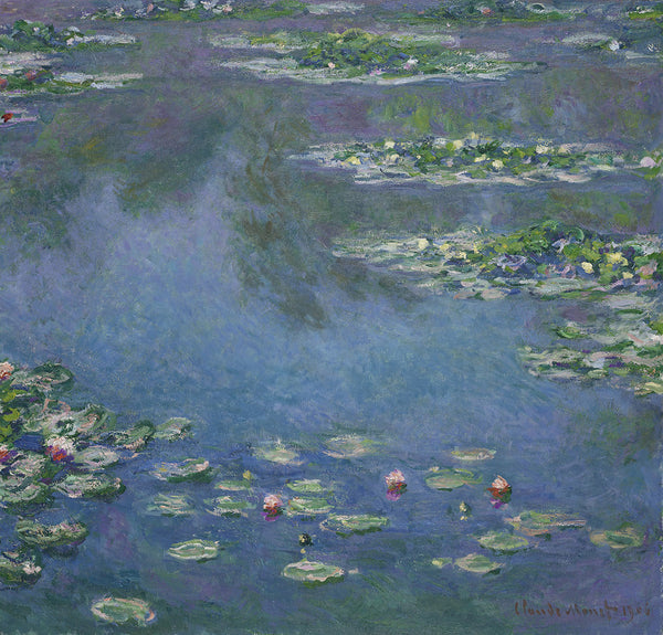 Monet |  Water Lilies 1.75/2 metre | Huge Framed Canvas Print | #822