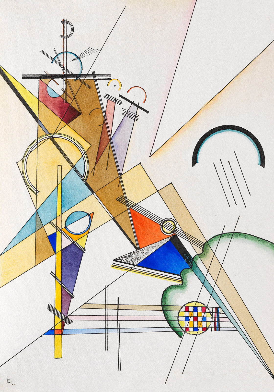 Wassily Kandinsky - Gewebe #2119