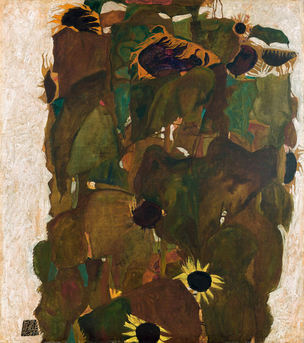 Sonnenblumen I Egon Schiele  1911 #2633