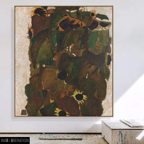 Sonnenblumen I Egon Schiele  1911 #2633