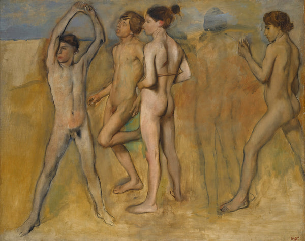 Young Spartans Exercising | Edgar Degas #3003