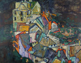 Egon Schiele - Crescent of Houses #3051