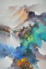 Modern landscape oil acrylic art abstract prints matching set #42