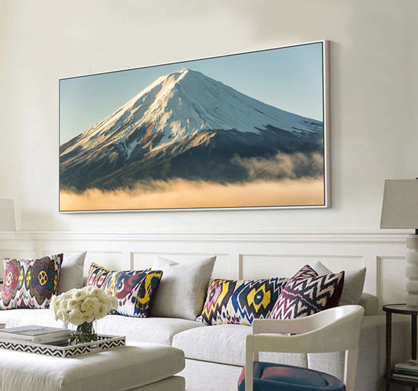 Fuji mountain landscape photography | Oversize large canvas print | floating box frame | #682