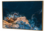 Blue summer sea- oversize canvas art with floating box frame - Wall Liberation